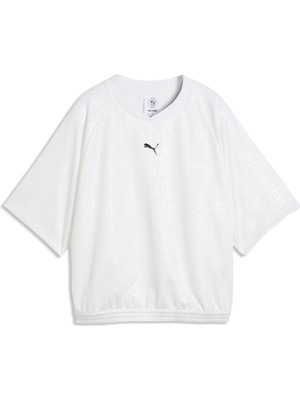 Puma Puma Sport Anımal Jersey Kadın Beyaz T-Shirt & Polo