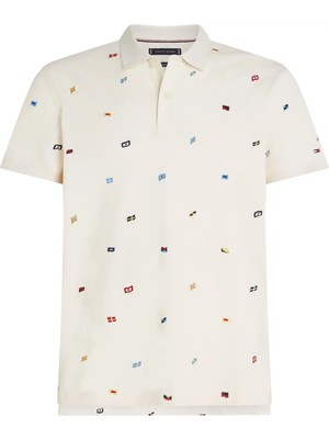 Tommy Hilfiger Crıtter Reg Polo, Z00 Krem Erkek T-Shirt & Polo