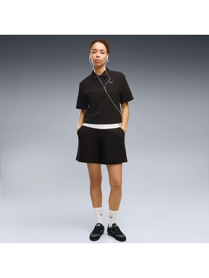 Puma Kadın / Kız Siyah Puma Puma Class Polo Tee Siyah Kadın T-Shirt