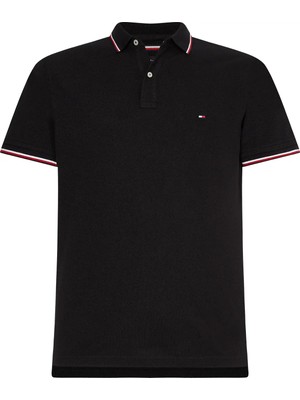 Tommy Hilfiger Core Tommy Tıpped Sl Erkek Siyah Polo T-Shirt