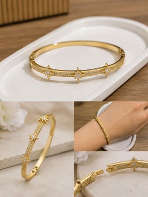 Stella Işıltılı Gold Bileklik