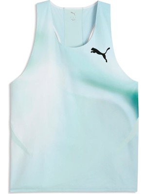 Puma M Lıghtspeed Ultraweave Graphıc Sınglet Erkek Yeşil T-Shirt & Polo