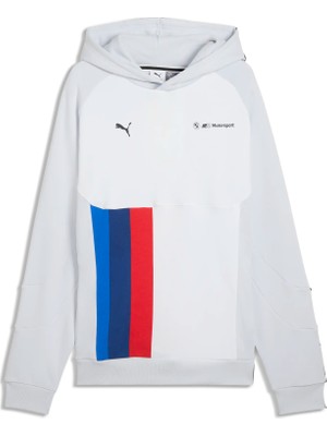 Puma Erkek Gri Puma Bmw Mms Ls Pumatech-X Hoodie Gri Erkek Sweatshirt