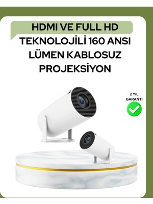 Ultra Pro Full Hd ve 4K Destekli 130 Inç Projeksiyon Cihazı - Lisinya