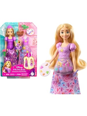 Odea Disney Prensesi Oyuncakları, 2 Farklı Görünüme Sahip Rapunzel Bebek, 9 Aksesuar, Takılıp Çıkarılabilen 2 Büstiyer ve 2 Etek, Disney Karmakarışık'tan Ilham Alan 2'si 1 Arada Hikayeler, JBG09