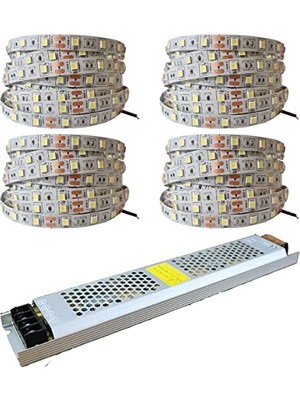 Odea 20 Metre Şerit LED Günışığı Renk + 12V 25 Amper 300 Watt LED Trafo - 3 Dirençli Double Pcb - Oturma Odası, Yatak Odası ve Mutfak Için Gizli Aydınlatma          [enerji Sınıfı F]