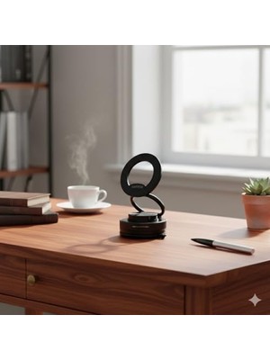 Odea Metal Katlanabilir 360 Derece Dönebilir Vakumlu Manyetik Araç ve Masaüstü Telefon Tutucu