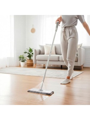 Odea Deconox Yeni Nesil Mandallı Sprey Mop - Dahili Su Hazneli, Tüm Bezlerle Uyumlu Kompakt Mikrofiber Temizlik Seti