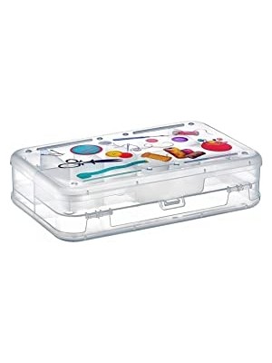 Odea Şeffaf Plastik Bölmeli Çift Taraflı Hobi Dikiş Iğne Kutusu Düzenleyici Arduino Balıkçı Malzeme Saklama Organizer (1)