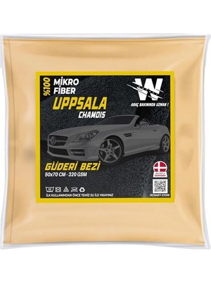 Odea Wonkey - Güderi Oto Kurulama Bezi 50X70 Cm, Büyük Boy Ultra Emici Araç Kurulama Havlusu, Yıkanabilir Sentetik Araba Güderi Bezi