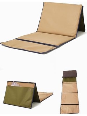 Odea Katlanabilir Sırt Destekli Oturma Dinlenme Nderi Şezlong Kamp Sandalyesi Alternatifi Su Geçirmez Polyester