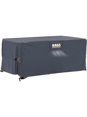 Odea Haegs Bahçe Mobilyası Örtüsü, 200-160-74CM, Ağır Hizmet Oxford Kumaş, Su Geçirmez, Dış Mekan Veranda Masa Örtüsü, Havalandırmalı Masa ve Sandalye Koruma Kılıfı - Gri