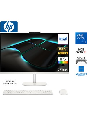 Hp Omnistudio 27-CU0009NT Intel Core 5 210H 16GB 512GB SSD W11 Pro 27" Fhd All In One Bilgisayar D62C1EA Duddi
