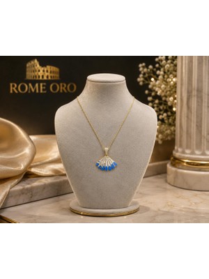 Rome Oro Yıldızlı Deniz Kabuğu Altın Kolye