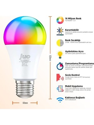 Odea Juo Lumex Akıllı Ampul 11W LED Rgb Wifi & Bluetooth          [enerji Sınıfı F]