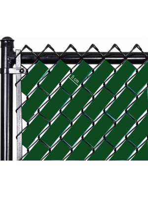 Odea Örgü Tel Koruma Kapatma Gizlilik Bantları Pvc Çit Şeridi (50 Metre) (5cm Yeşil)
