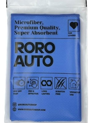Odea Olimpos Mikrofiber Cam ve Jant Silme Bezi 50 x 70 cm Lacivert