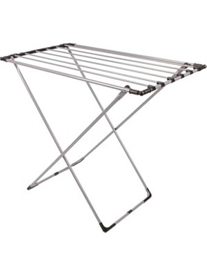 Odea Mallart® Gri Katlanabilir Çamaşır Kurutmalığı – Kompakt ve Dayanıklı Metal Gövdeli Kurutma Askısı | Banyo, Balkon, Teras ve Bahçe Kullanımı Için Uygun