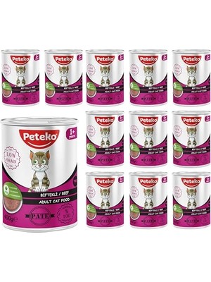 Odea Yetişkin Kedi Biftekli Pate 400 gr x 12 Adet