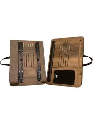 Odea Supply Plus Lidya Telefon Tablet Bölmeli Katlanır Ayaklı Minderli Laptop Sehpası Bilgisayar Çalışma Masası