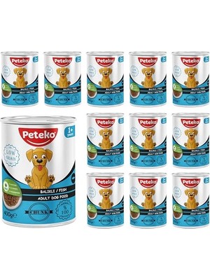 Odea Yetişkin Köpek Balıklı ve Jöleli Konserve  400 gr x 12 Adet