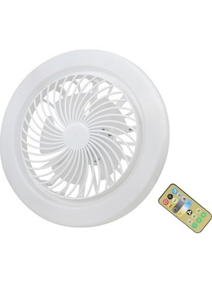 Odea E27 Küçük Fan Işığı LED Işıklı Sessiz Tavan Vantilatörü Ayarlanabilir Renk Sıcaklığı Kısılabilir Fan Lambası Ayarlanabilir Fan Hızları 1h/2h/4h Çalışma Odası Için Uzaktan Kumandalı Zamanlayıcı