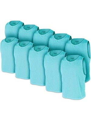 Odea Usr Antrenman Yeleği Fileli Turkuaz Küçük Boy - Bib 10 Lu Paket