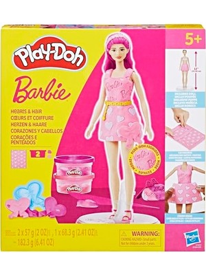 Odea Play-Doh Barbie Kalpler ve Saçlar Oyuncak Bebek Seti