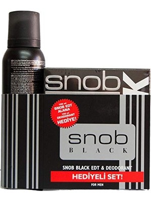 Odea Snob Black Edt+Deodorant Gift Set, 250 ml
