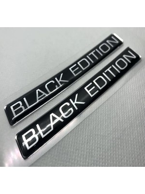 Odea Black Edition Silver Siyah 3D Logo Sticker 2 Adet