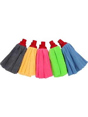 Odea Havlu Mop Başlığı – Mikrofiber, Süper Emici, Dayanıklı ve Renkli Temizlik Bezi (Tüm Mop Saplarına Uyumlu), Karışık Renk