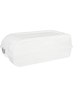 Odea 50817 Bay Ayakkabı Koruma Kutusu, Şeffaf, 37.5 x 21 x 13.5 cm