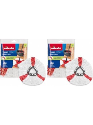 Odea Vileda Turbo 2in1 Yedek Paspas, Üçgen Başlık, Yumuşak Mikrofiber, 1 Adet 2li Paket