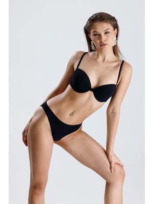 Magic Form Kadın Balenli Boş Cup Siyah Bikini Takımı C9T6N12