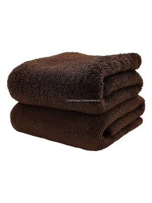Odea Busstier Ultra Kalın Mikrofiber Araba Kurulama Havlusu, 2’li Set, 40X30 Cm, Süper Su Emici, Çift Katlı, Leke Bırakmaz, Çizmez, Hızlı Kuruyan Oto Temizlik Bezi, Araç Bakım Havlusu