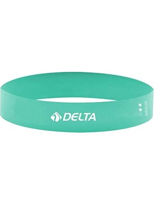Odea Delta Spor Latex Aerobik Pilates Direnç Egzersiz Bandı Squat Çalışma Lastiği,turkuaz,orta