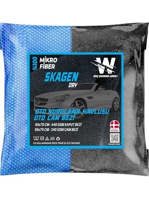 Odea Wonkey - Mikrofiber Araba Kurulama ve Cam Bezi Seti | Araç ve Motor Kurulama Havlusu + Otomobil Motorsiklet Cam Bezi, Oto Temizlik Seti - 50X70 cm (2'li Set)