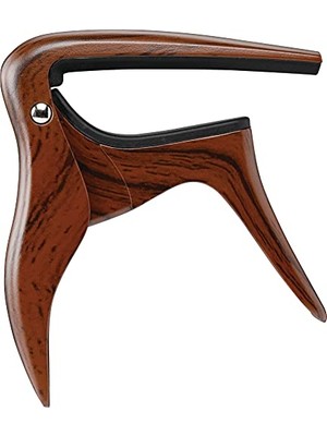 Odea Gitar Capo, Akustik Gitarlar ve Elektro Gitarlar Için. Tek Elle Kullanım, Ahşap Etkisi.