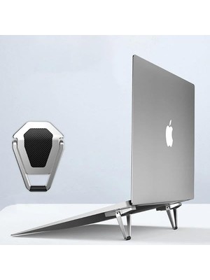 Odea Mini Laptop Standı Masaüstü Laptop Tutucu Laptop Standı Portatif Yapışkanlı Laptop Standı Set
