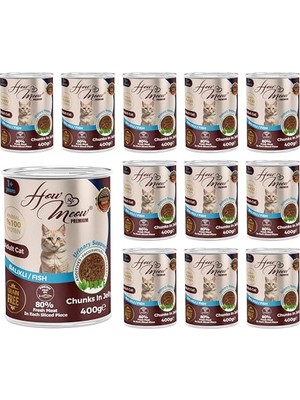 Odea Yetişkin Kedi Balıklı ve Jöleli Konserve  400 gr x 12 Adet