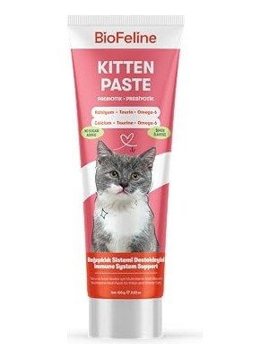 Odea Biofeline Yavru Kedi Macun 100G ve Yavru ve Anne Kediler Için Bağışıklık Sistemi Destekleyici Macun