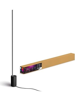 Odea Philips Hue Gradient Signe Akıllı LED Zemin Işığı, Lambader, Siyah - 25.000 Saat Ampul Kullanım Ömrü
