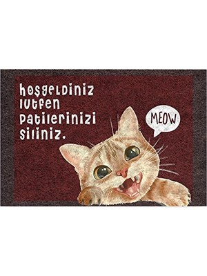 Odea Monnhein Tasarımlı Dekoratif Kapı Önü Paspas, Dış Mekan/ev Içi/banyo/mutfak/yatak Odası/giriş Paspasları (Patilerinizi Siliniz, 40X60)