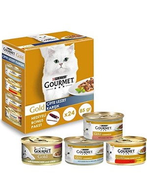 Odea Gold Çifte Lezzet Karışık Kedi Yaş Sı 24X85 gr