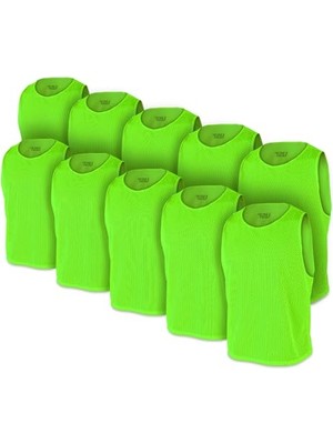 Odea Usr Antrenman Yeleği Fileli Yeşil  Boy - Bib 10 Lu Paket