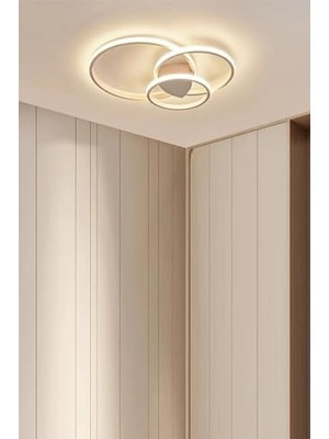 Odea Sole Modern Tasarım Salon - Mutfak - Hol Beyaz LED 3 Lü Avize (Beyaz)          [enerji Sınıfı A+]