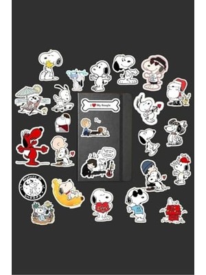 Odea Snoopy Sticker Paketi/bullet Journal Defter Çıkartma Ajanda Laptop Etiket, 76541657484874