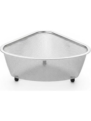 Odea Orret Home Paslanmaz Çelik Ayaklı Lavabo Içi Çöp Süzgeci – 18X13X10 cm Hijyenik ve Pratik Gider Filtresi, Bulaşık Süngeri ve Tel Organizerli Lavabo Atık Süzgeci