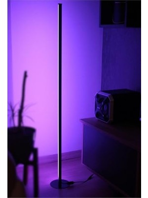 Odea Rgb Dekoratif Köşe LED Lambader Işık Kumandalı 16 Renk Ayaklı LED Işık 120 cm Abajur Gece Lambası          [enerji Sınıfı A]