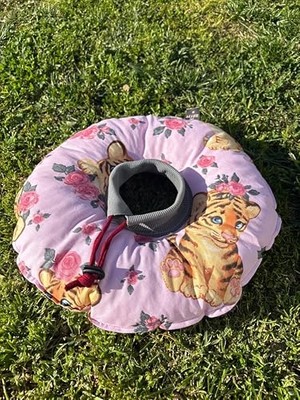 Odea Kedi ve Köpek Boyunluk-Elizabeth Yakalık Operasyon Boyunluk-Kedi Boyun Yastığı(Kaplanlar) (M)
